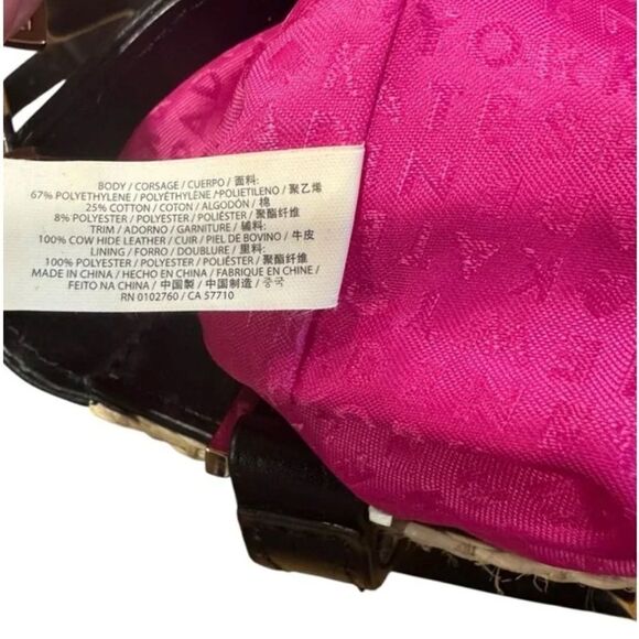 Revolve Kate Spade New York Houston Street Straw Rattan Leo Tote Natural Black - Picture 9 of 11